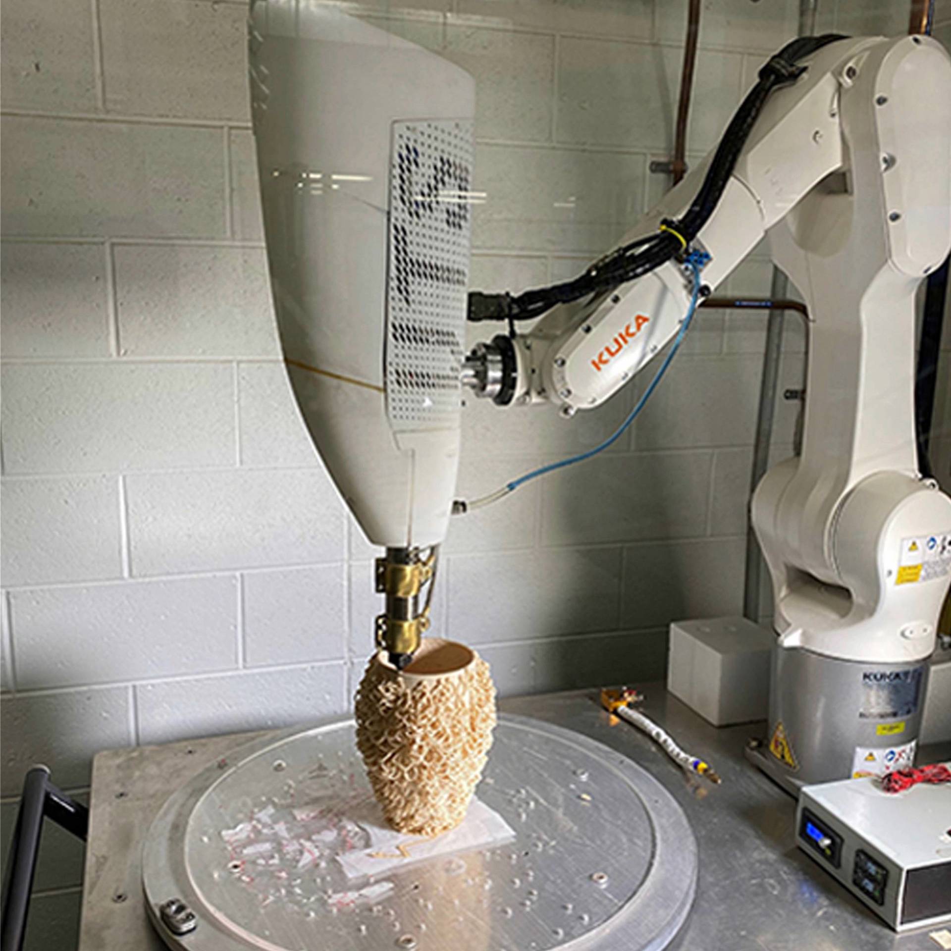 KR10 machine in the Advanced Fabrication Research Lab.